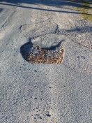 Foto: Fahrbahnschäden 